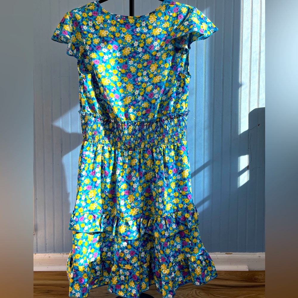 Cottage core 2024 Summer New Skinny and Comfortable Floral Short Dress
